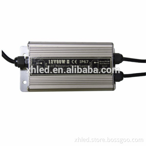 2 Years warranty Metal Shell Waterproof Ripple Less than 150mV IP67 80Watts constant voltage led power supply